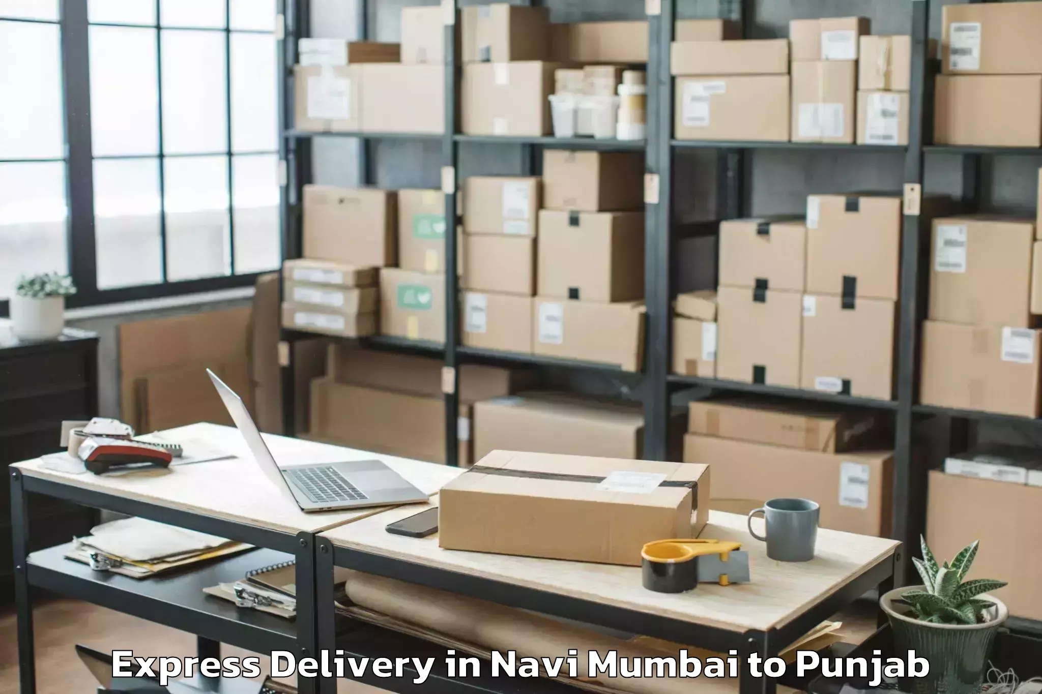 Top Navi Mumbai to Banur Express Delivery Available